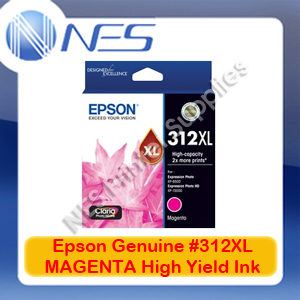 Epson Genuine #312XL-M MAGENTA High Yield Ink Cartridge for XP-8500/XP-15000 (T183392)
